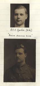 Two photographs of Gordon